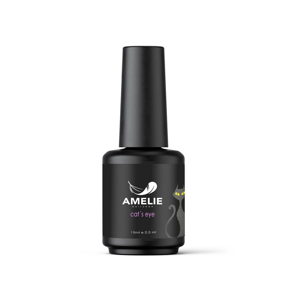 Amelie Nails Cat Eyes UV-Nagellack Atian Rot 15ml Produktflasche mit rotem Cat-Eye Effekt