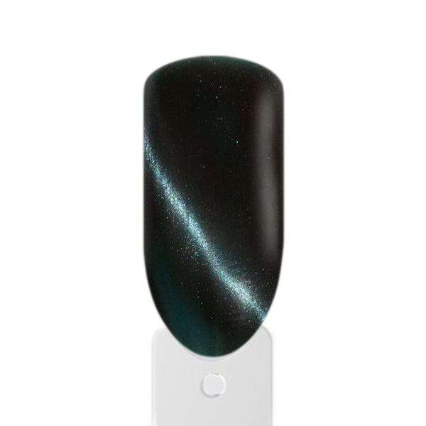 Amelie Nails Cat Eyes UV-Nagellack Venos Schwarz mit magnetischem Cat-Eye Effekt und Hochglanz