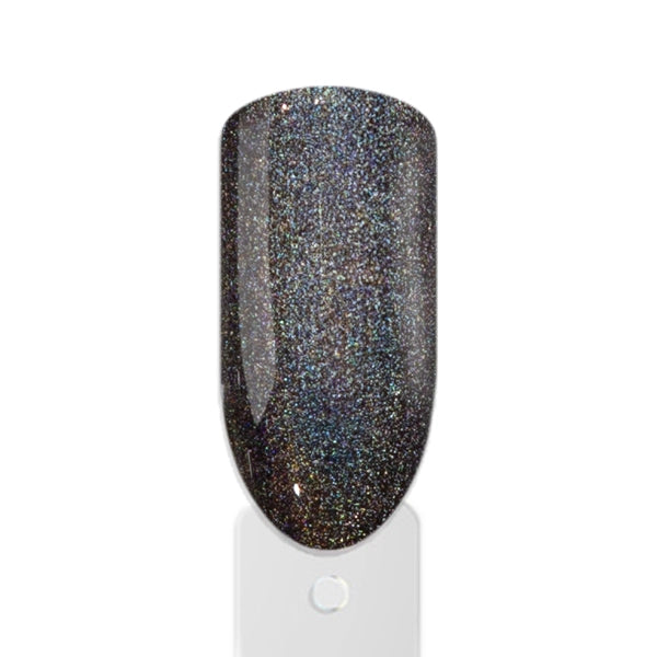Holographic Gel Schwarz 15ml mit dezentem Lichtspiel auf glatter Oberfläche
