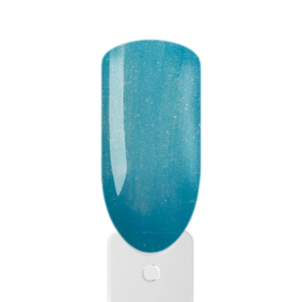 Marienblauer UV-Nagellack mit PearlShell-Schimmer von Amelie Nails in der Draufsicht