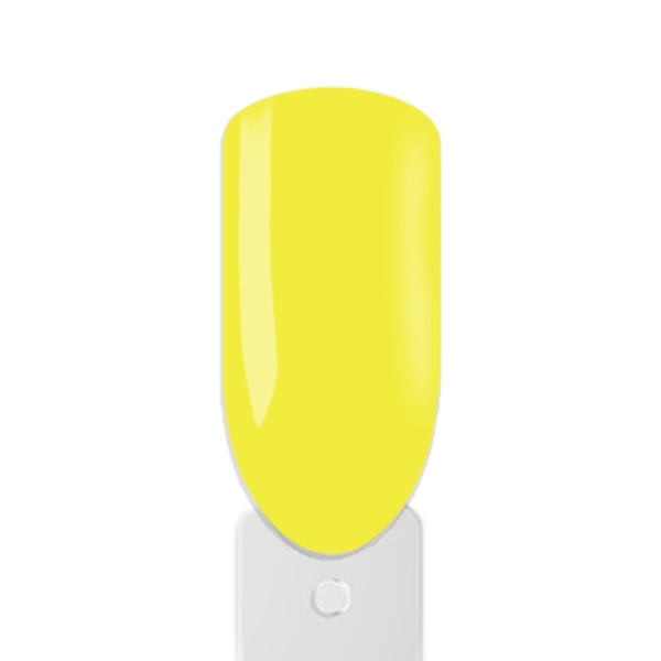 Transparenter Glassgel UV-Nagellack in Gelb mit klarer Glasoptik auf dem Nagel