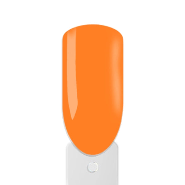 Detailansicht der leuchtenden Neon-Orange-Pigmente im UV-Nagellack 15ml